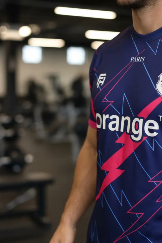 CAMISETA DE RUGBY FLYHALF CLASH STADE FRANCAIS ORAGE — imagen 7