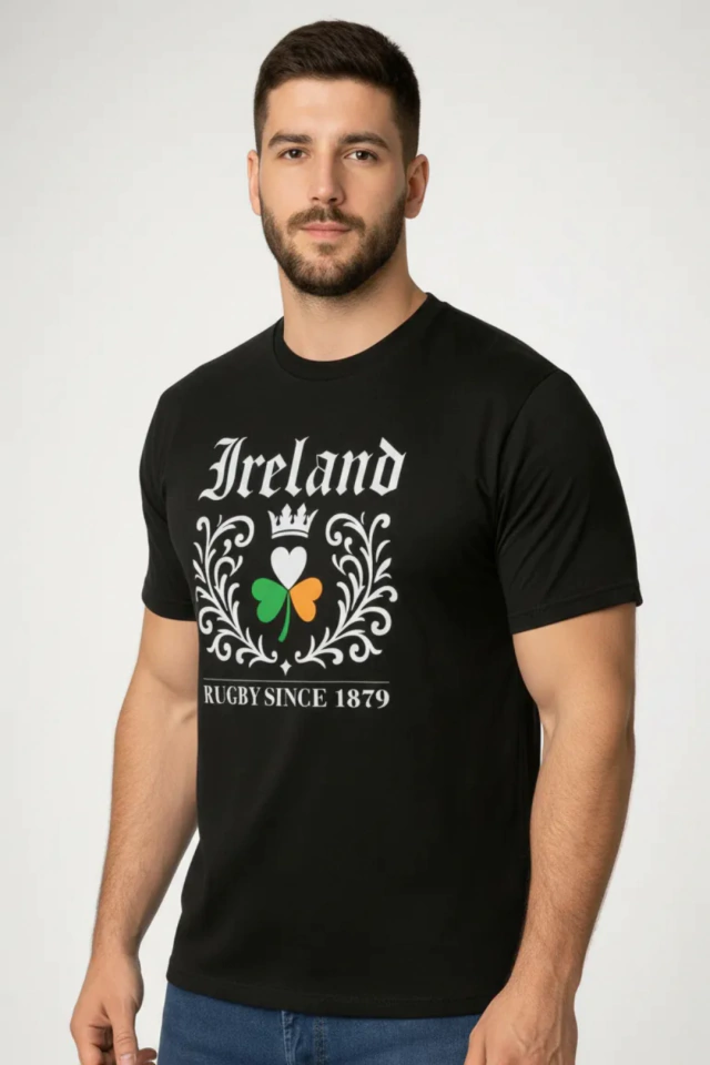 REMERA PICTON IRLANDA CLOVER NEGRA — imagen 2