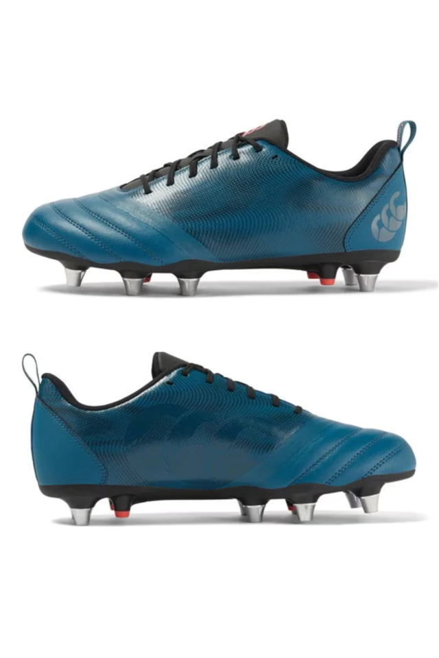 BOTINES DE RUGBY CANTERBURY STAMPEDE TEAM BLU/BLK 8 TAPONES DE ALUMINIO INTERCAMBIABLES