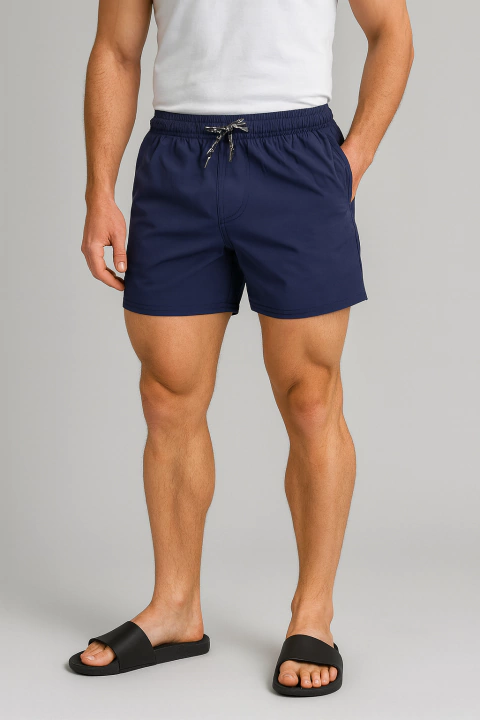 TRAJE DE BAÑO PICTON SOLID SPANDEX AZUL ARANDANO - comprar online