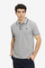 CHOMBA PICTON LEADER VIBE GRIS LOGO BORDADO AZUL - comprar online