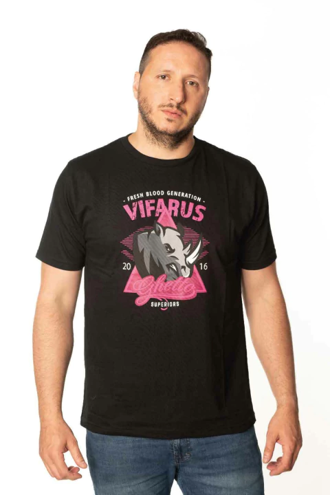 REMERA PICTON VIFARUS NEGRA - comprar online