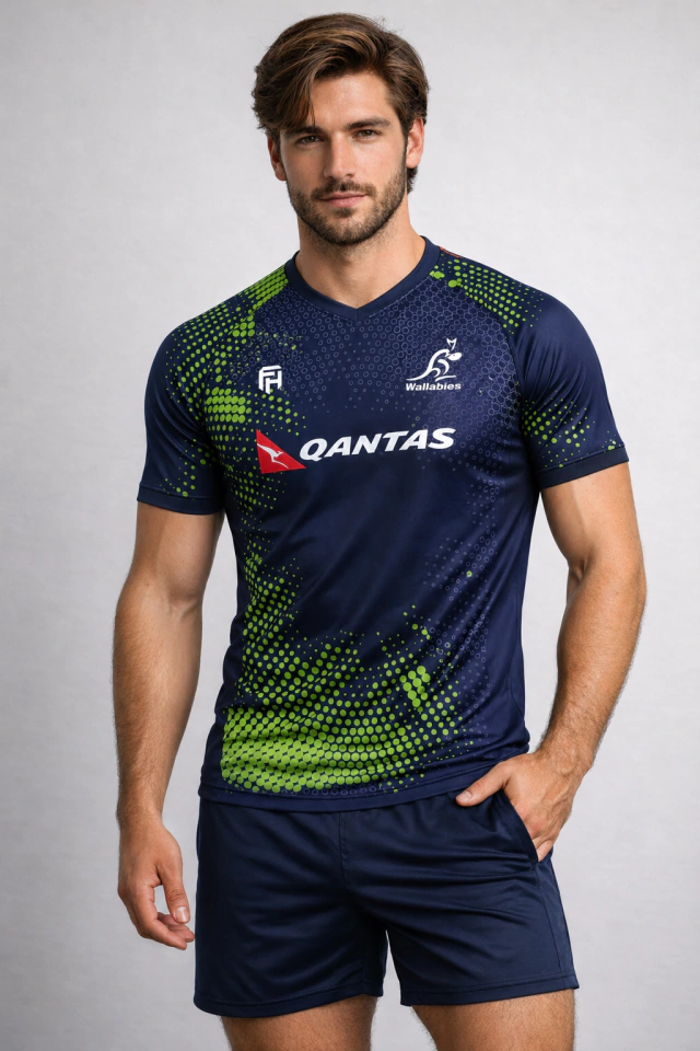 CAMISETA DE RUGBY FLYHALF WALLABIES CLASH