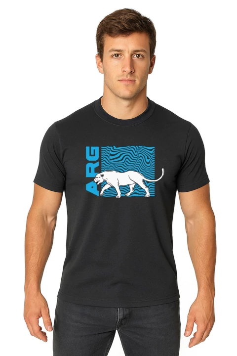 REMERA PICTON ARGENTINA ONDAS NEGRA - comprar online