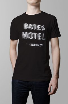 Remera Psicosis bates motel negra hombre