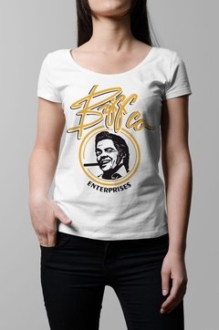Remera Biff volver al futuro blanca mujer