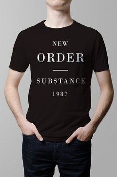 Remera New Order negra hombre