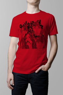 Remera Pink Floyd roja hombre
