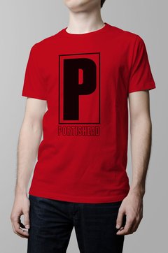 Remera Portishead roja hombre