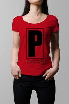 Remera Portishead roja mujer