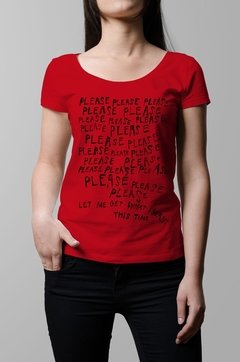 Remera The Smiths let me get what i want roja mujer