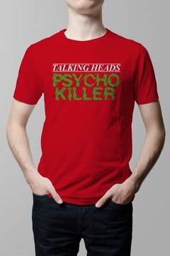 Remera Talking Heads Psycho Killer roja hombre