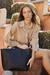 TOTE BAG CON CIERRE NEGRA - comprar online