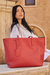 TOTE BAG CON CIERRE ROJA - comprar online