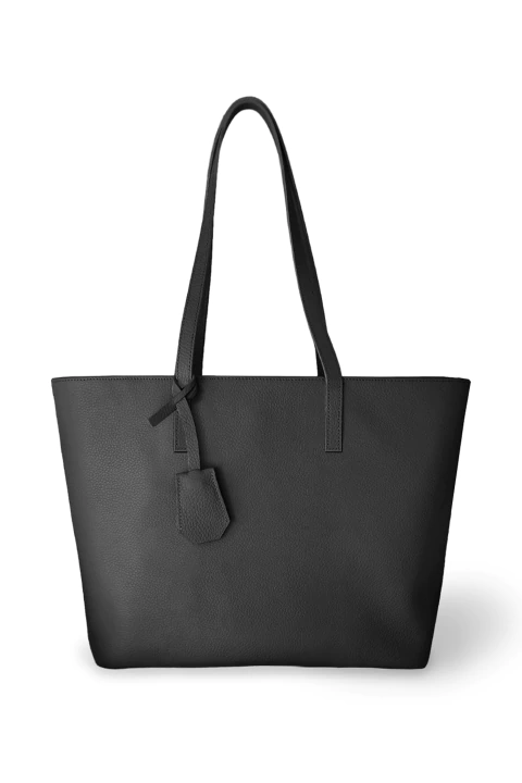 TOTE BAG CON CIERRE NEGRA - comprar online