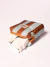 Estuche Porta Cables Rayas Celeste y Chocolate - Linea Deluxe - buy online
