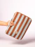 Image of Funda y Organizador Notebook Rayas Celeste y Chocolate - Linea Deluxe
