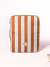Funda y Organizador Notebook Rayas Celeste y Chocolate - Linea Deluxe