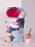 Mochila matera crisantemo azul en internet