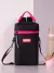 Mochila matera negra y fucsia