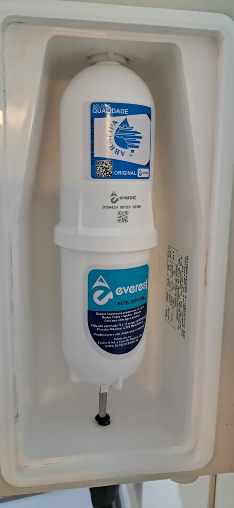 Refil Filtro Água Soft Todos Compatível Original Aquaplus – Substituição Perfeita para Purificadores Soft Everest
