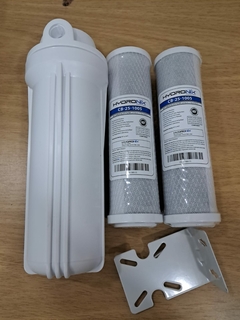 Kit Carcaça 10" 1/2" + 2 Filtros Carvão Hydronix + Suporte - comprar online
