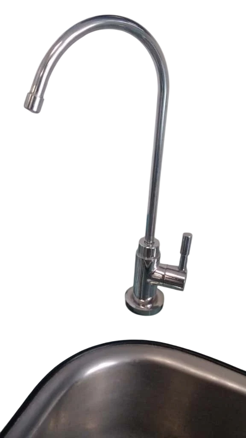 Torneira Gourmet Cilindrica para Filtro de Bancada Conexão de 1/4 ou 5/16