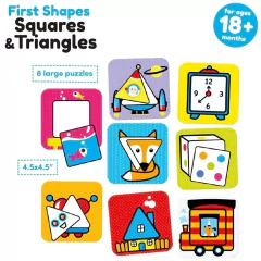 First Shapes Squares & Triangles Age 18m+ Puzzle - comprar online
