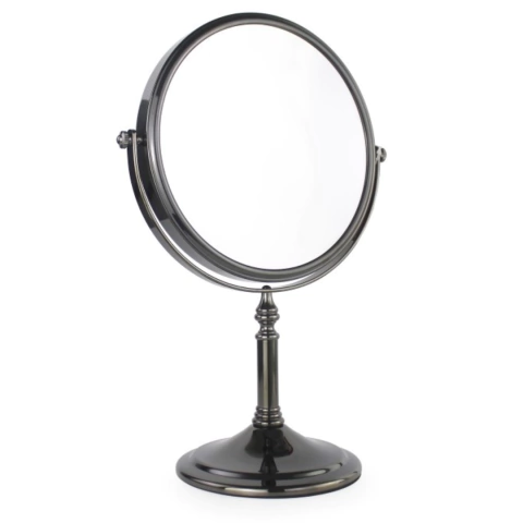Espejo De Tocador Con Aumento Black Metal 819