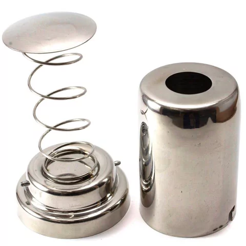 Algodonero Tambor Acero Inoxidable Chico con resorte Pedicuria Manicuria