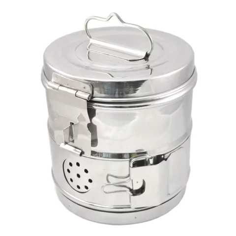 Algodonero Tambor Acero Inoxidable Grande Pedicuria Manicuria