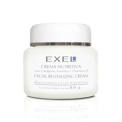 Crema Nutritiva con Colágeno, Elastina y Vitamina E x80ml Exel