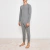 Pijama enterizo DOMINGO. Gris melange