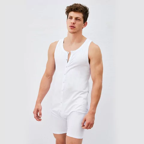 Pijama enterizo BRISTOL. Blanco