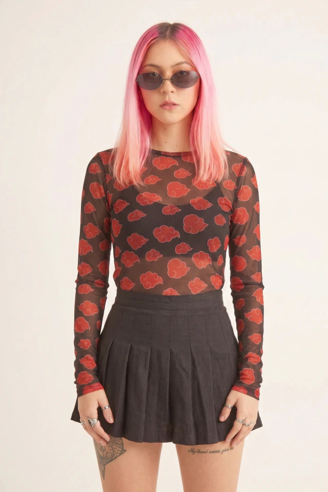 Naruto Akatsuki Remera Microtul — imagen 2