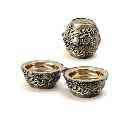 Par de candelabros de viaje 5 cm bolita