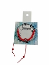 Pulsera ajustable de cristales con jamsa, ojito o maguen - comprar online