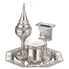 Set para Havdala de niquel con Plato Hexagonal Uvas - comprar online