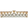 Janukia media de cristal 28cm color caramelo - comprar online