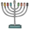Janukia de aluminio de colores para velas - comprar online