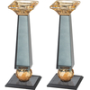 Candelabro de cristal 17 Negro con Dorado - comprar online