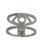 Anillo de plata con ojito y sircones - comprar online