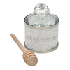 Mielera de cristal 8 cm con piedritas con palito de madera - comprar online