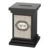 TZEDAKA DE MADERA Negra CON PLACA 13 CM - comprar online
