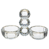 Salero doble de cristal 12 x 14 cm - comprar online