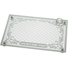 BANDEJA DE CRISTAL CON DECORACION, ESPEJADA 43 x 30 CM con salerito - comprar online