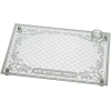 BANDEJA DE CRISTAL CON DECORACION, ESPEJADA 43 x 30 CM con salerito - comprar online