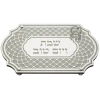 BANDEJA DE CRISTAL CON DECORACION, ESPEJADA 45 X 29 CM con salerito - comprar online