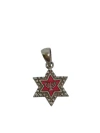 DIJE MAGUEN DAVID PINTADO CON MENORA DE PLATA - comprar online