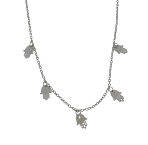 Colgantes Rodinado con hamsas - comprar online